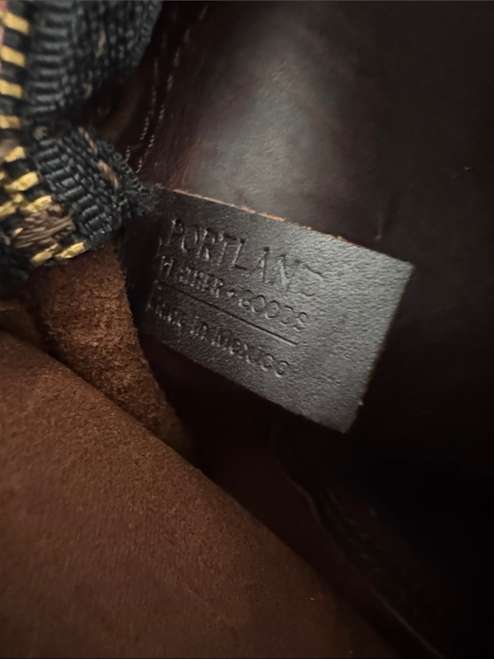 Portland Leather Round Crossbody Bag in Dark Brown - Picture 7 of 11